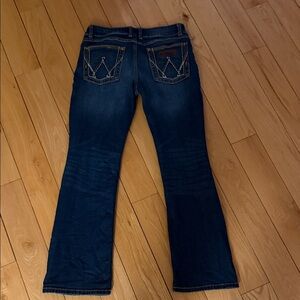 Wrangler Dark Blue Boot Cut Jeans